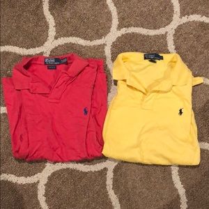 Two large men Ralph Lauren polo shirts